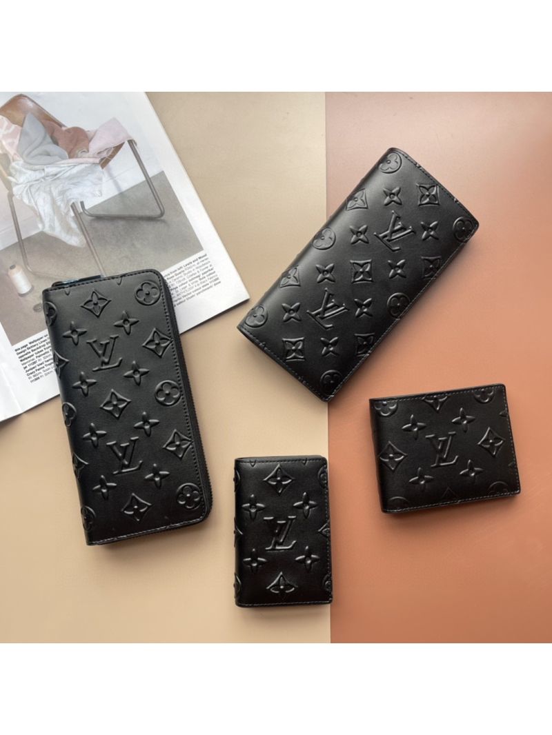 Louis Vuitton LV Brazza Slender Wallet M80503 in Debossed Monogram Seal leather 