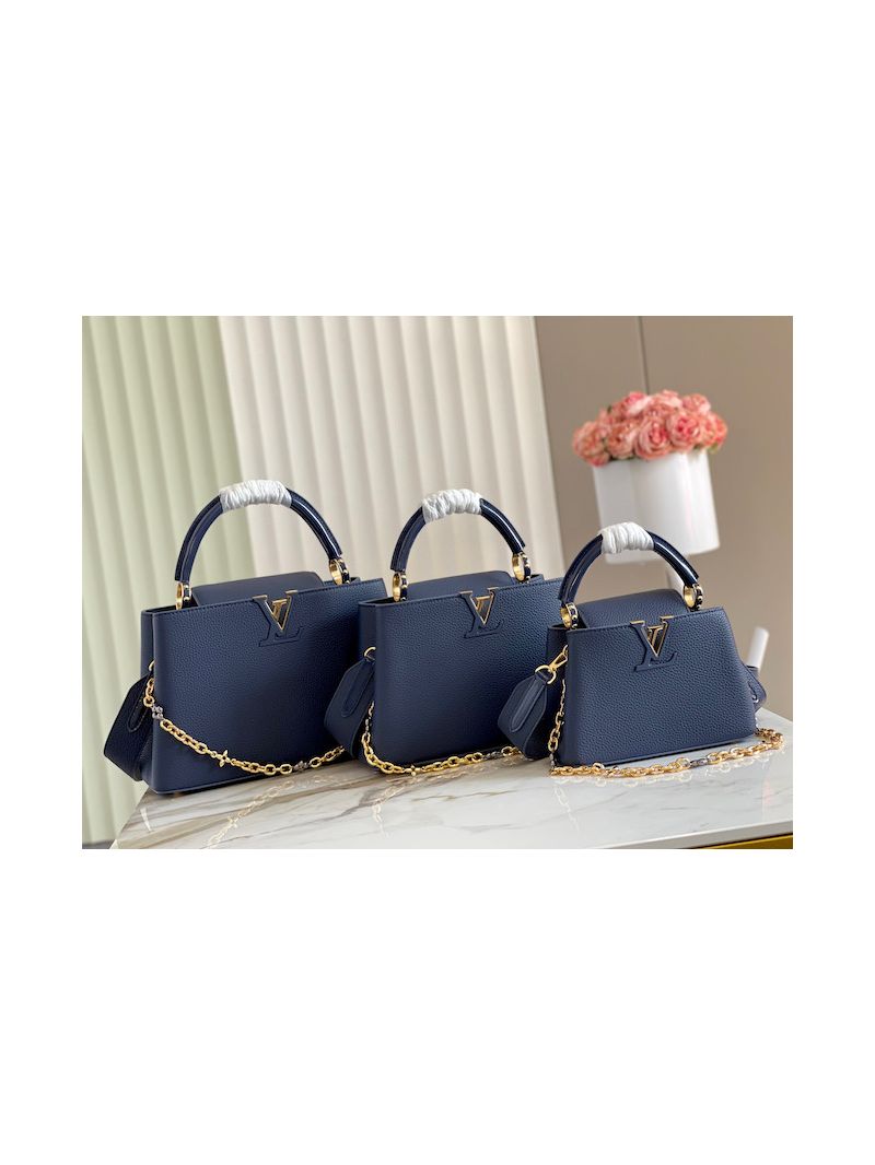 Louis Vuitton LV Capucines Flower Chain edition M59065 Navy Blue