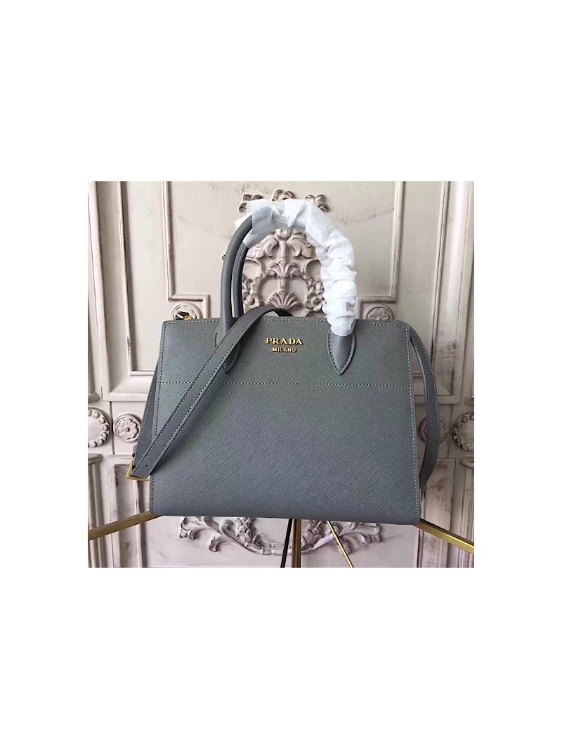 Prada Bibliothèque Bag Grey