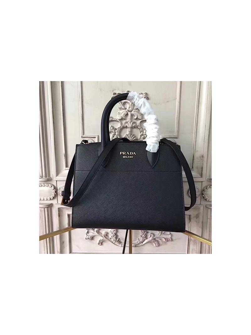 Prada Bibliothèque Bag Black + Red