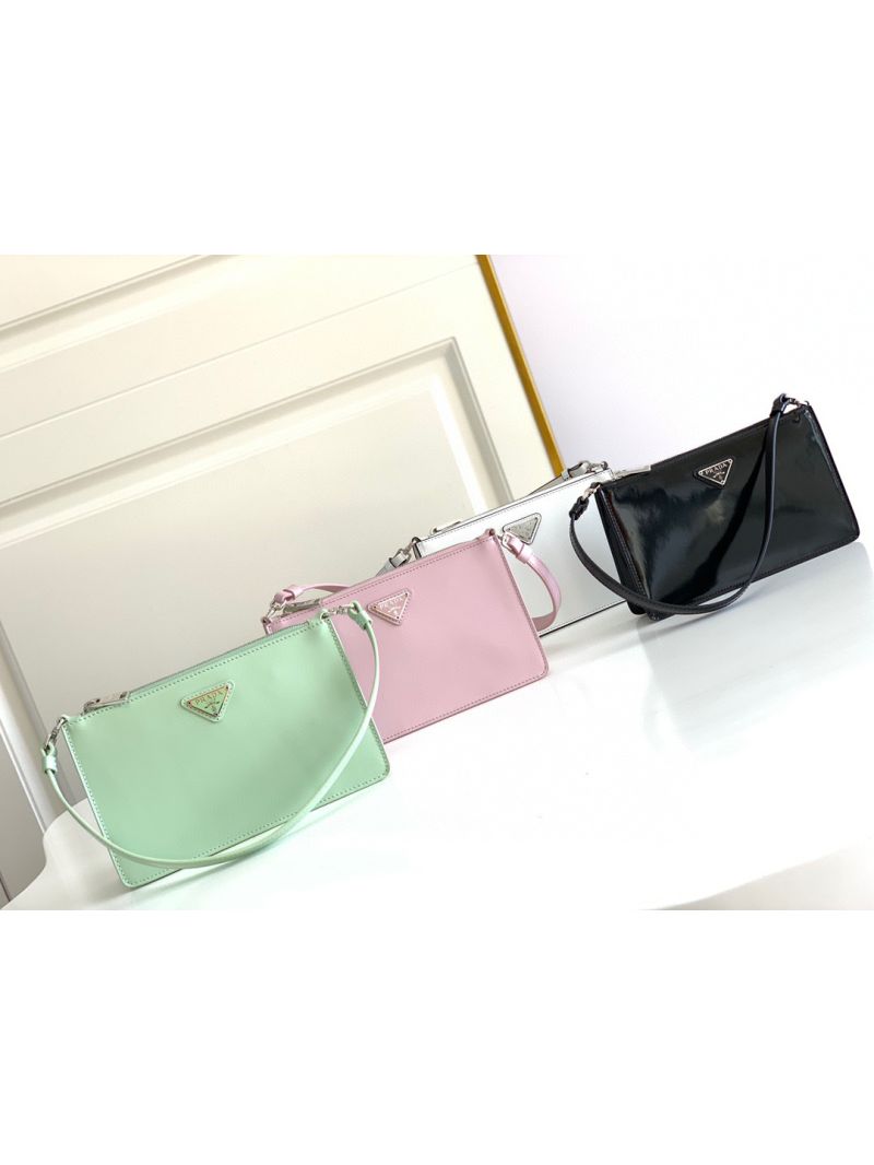 Prada Brushed Leather Mini-bag 1BC155 White