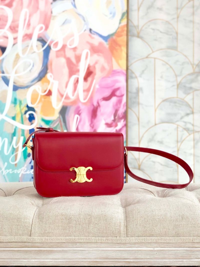 Celine Triomphe Bag Red