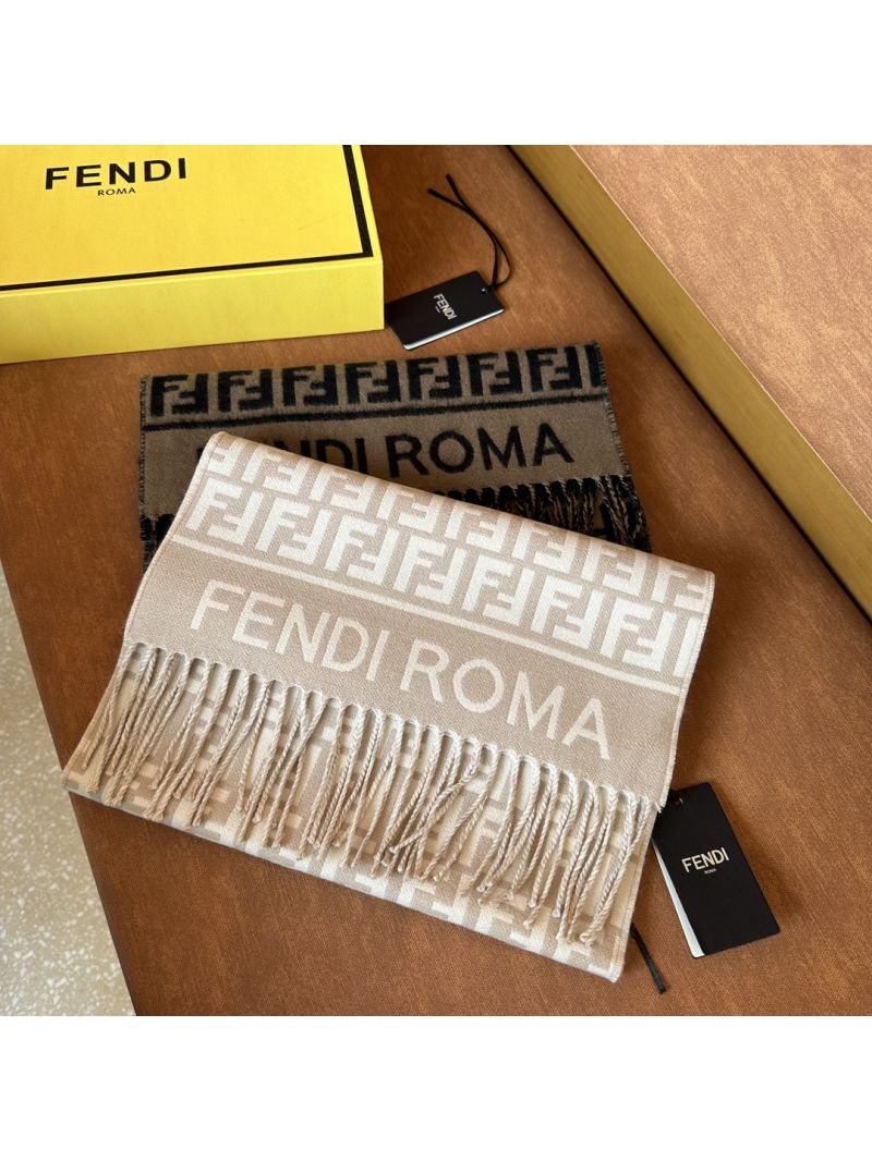 Fendi FF Scarf wool and cashmere FXT113A