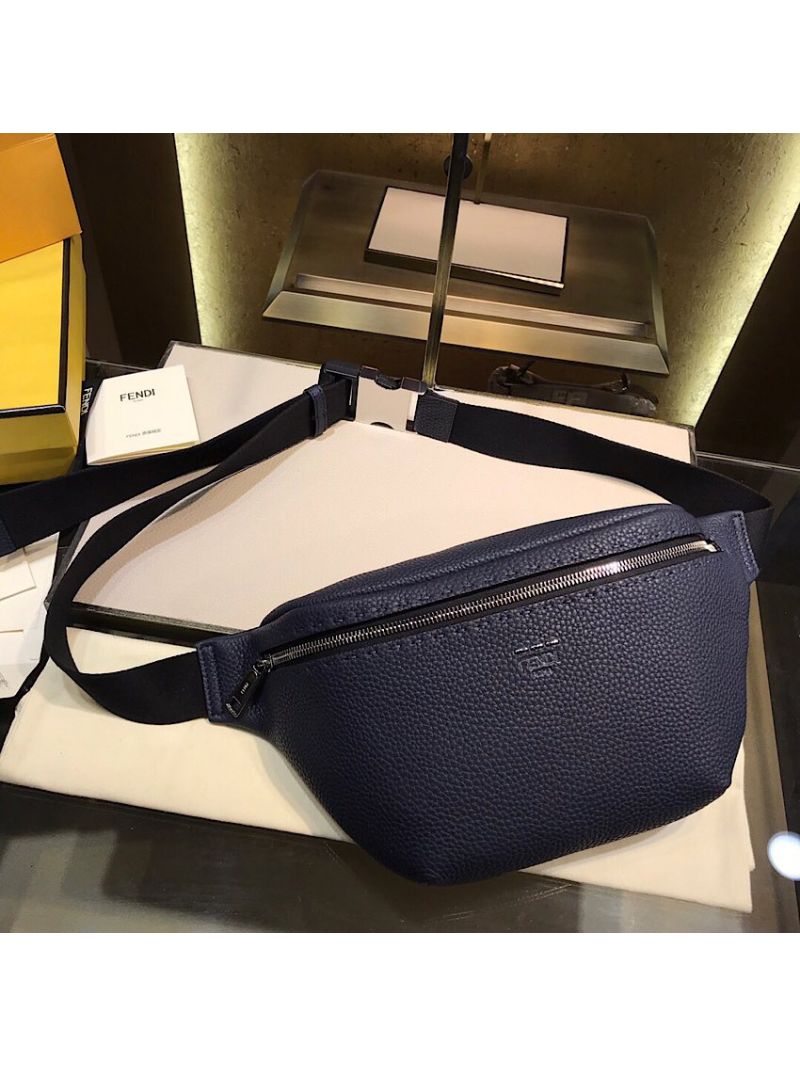 Fendi Leather Belt Bag 7VA434A4 Blue