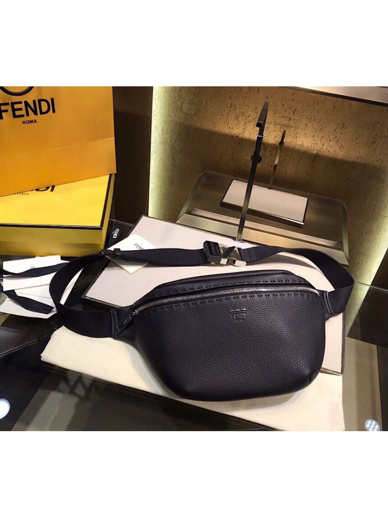 Fendi Leather Belt Bag 7VA434A4 Black