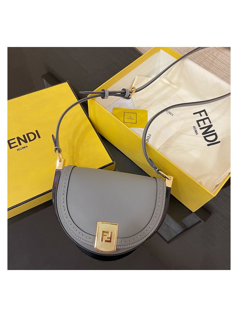 Fendi Moonlight Grey leather bag 8BT346