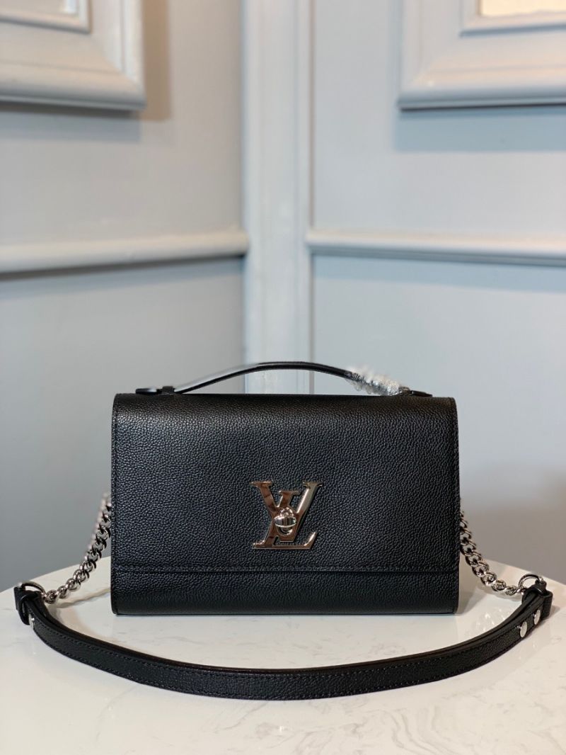 Louis Vuitton LV Lockme Clutch M56088 Black
