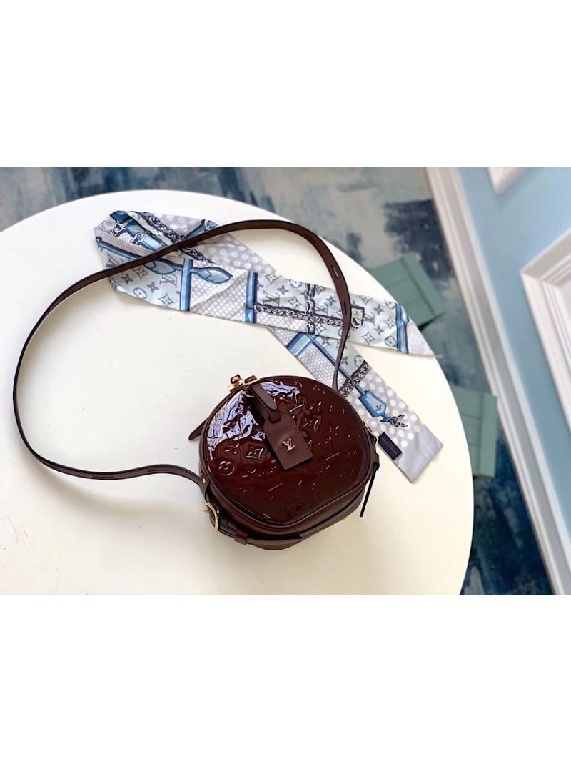 Louis Vuitton LV Boite Chapeau Souple Monogram Vernis Leather M53999 Amarante