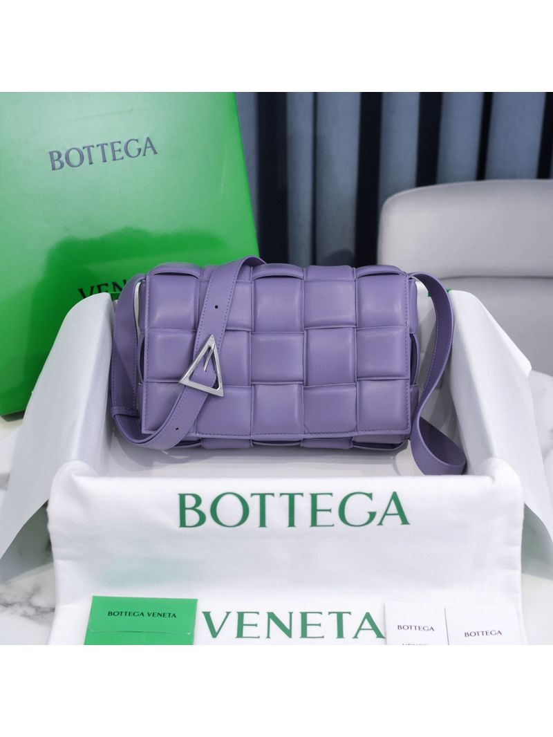 Bottega Veneta BV Padded Cassette Bag in Lavender Lambskin 591970v