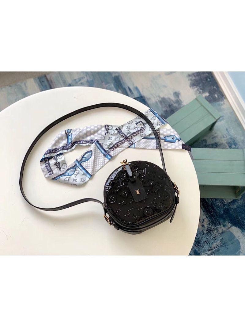 Louis Vuitton LV Boite Chapeau Souple Monogram Vernis Leather M53999 Black