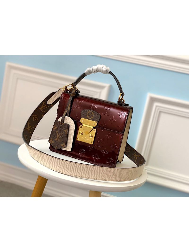 Louis Vuitton LV Spring Street Monogram Vernis Leather M90376 Amarante