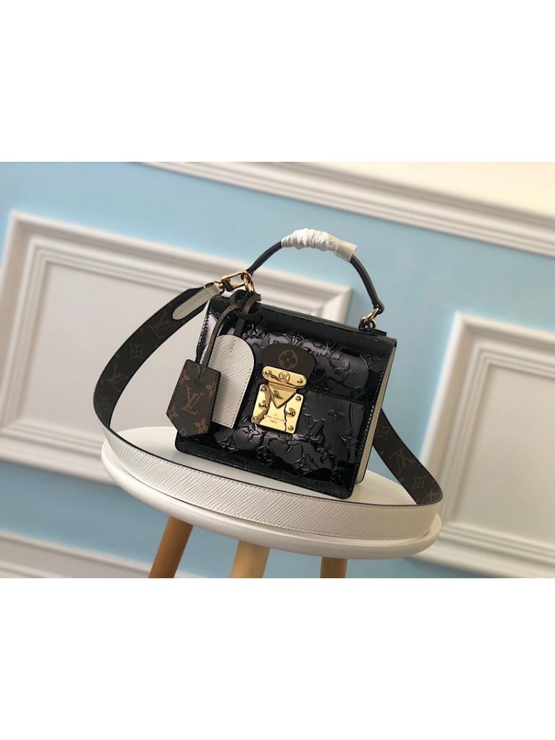 Louis Vuitton LV Spring Street Monogram Vernis Leather M90376 Black