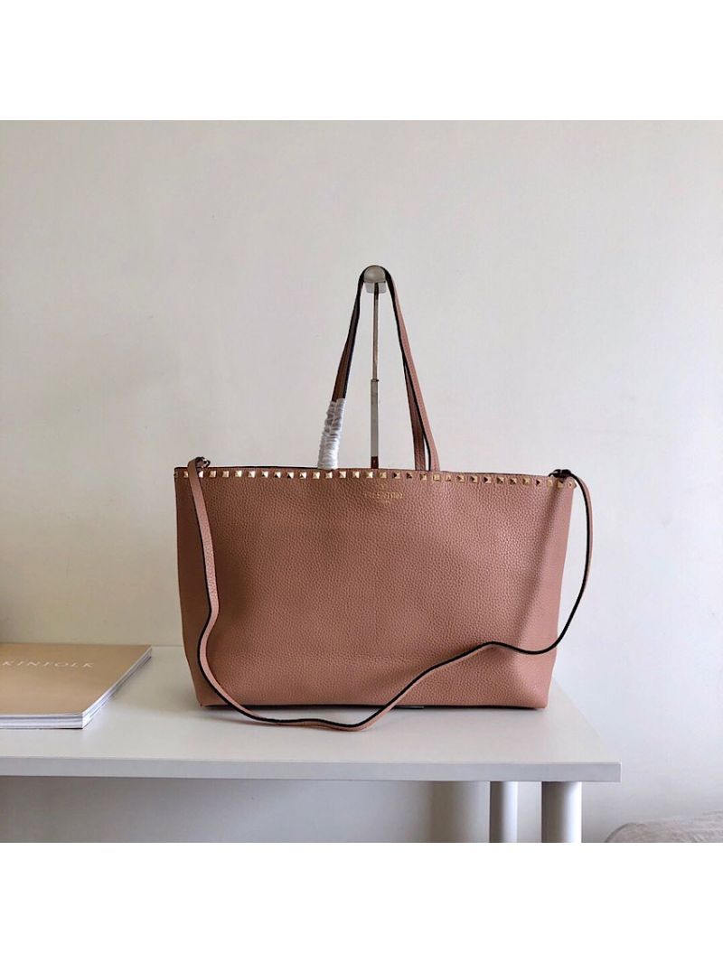 Valentino Garavani Large Rockstud Tote Dusty Pink