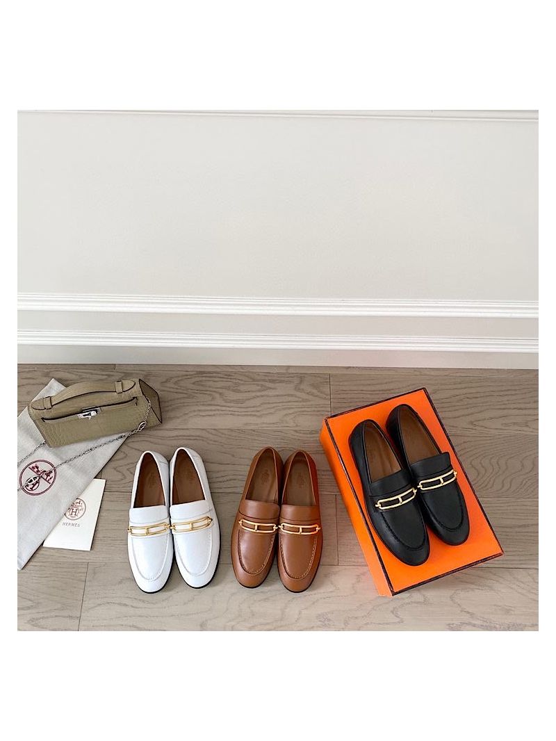 Hermes Mocassins Colette in Calfskin H211041Z Black