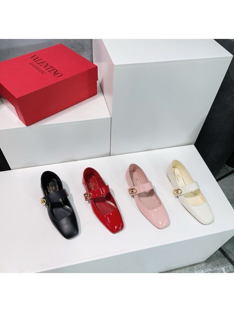 Valentino Vlogo Locker Mary-jane Ballerina In Naplack 5W2S0JV2