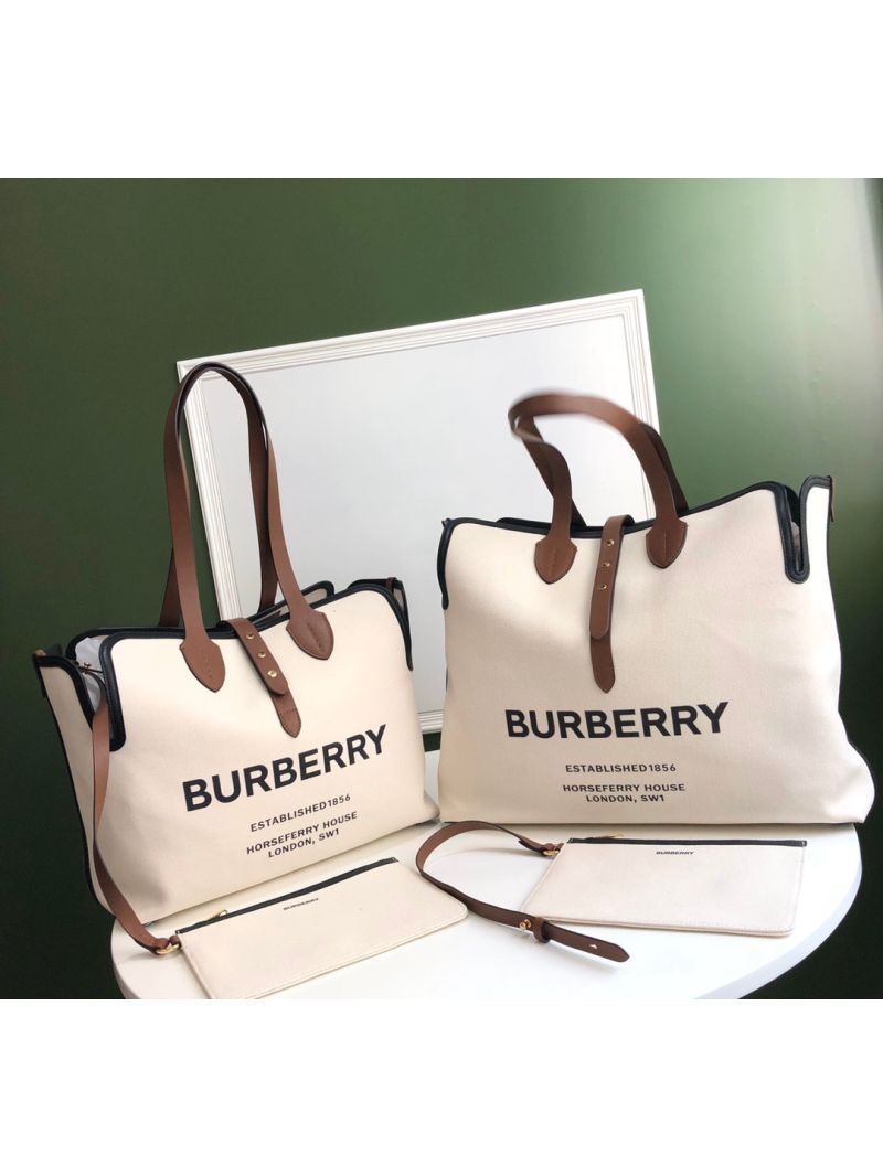 Burberry The Large Soft Cotton Canvas Belt Bag 80313191 Malt Brown