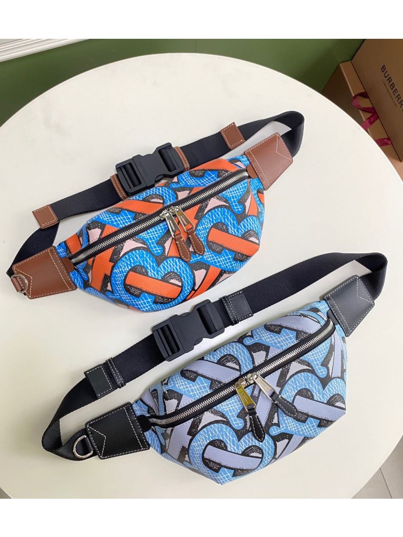 Burberry Monogram Print E-canvas Sonny Bum Bag 80331541 Bright cobalt