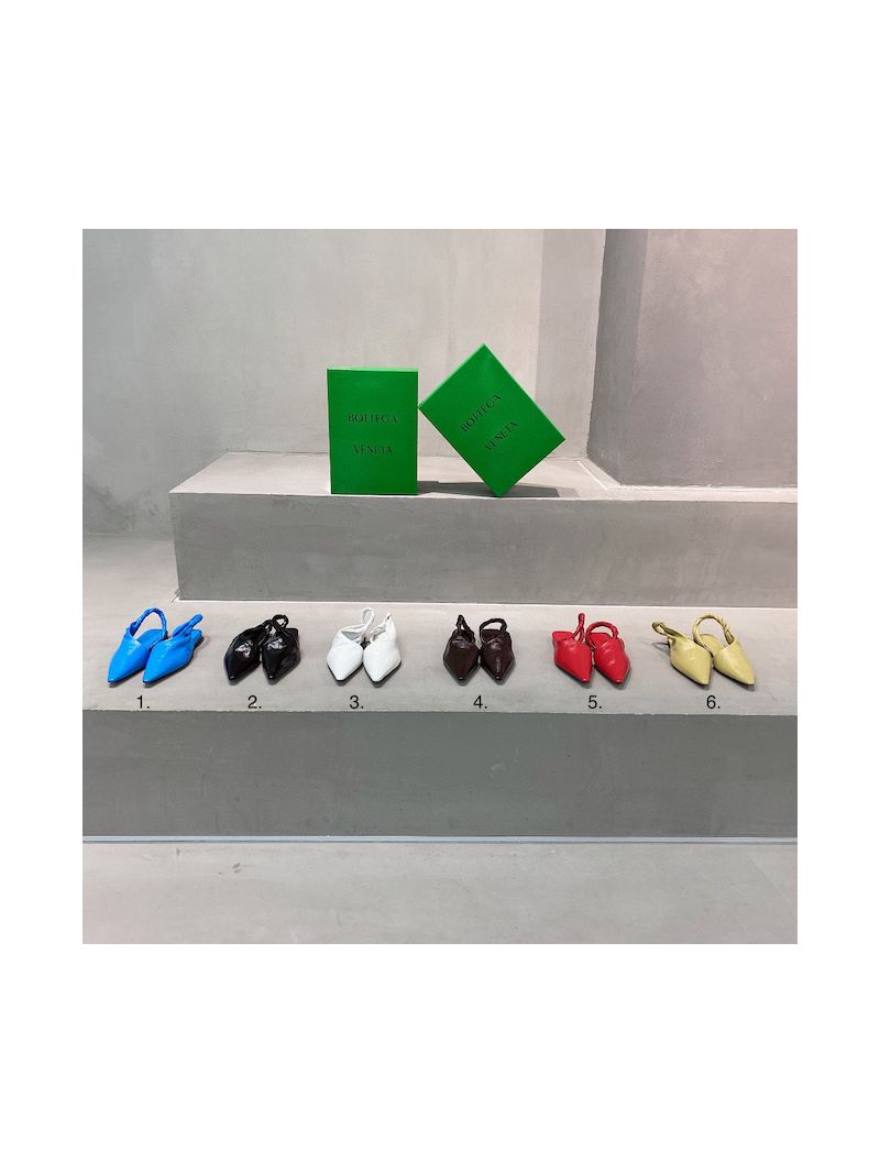 Bottega Veneta BV Point Leather Sandals 630182