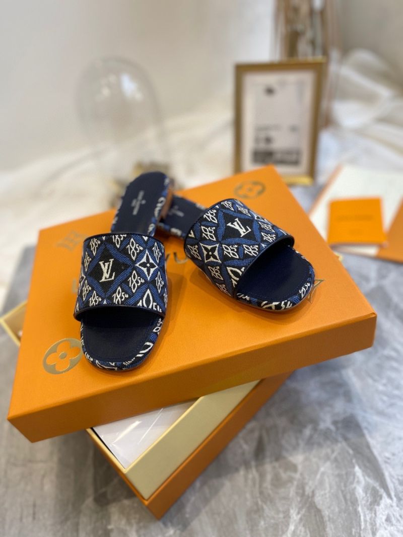 Louis Vuitton LV Since 1854 Revival Mule 1A8NV4 Denim Blue