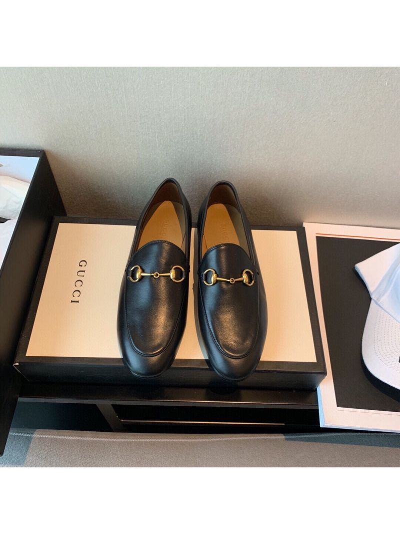 Gucci Jordaan Leather Horsebit Loafer 404069 Black