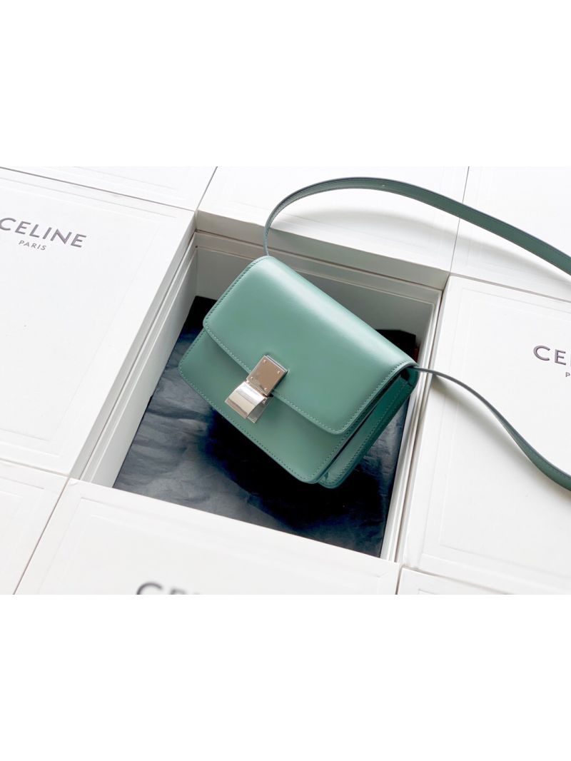 Celine Classic Box Bag in Smooth Calfskin Celadon