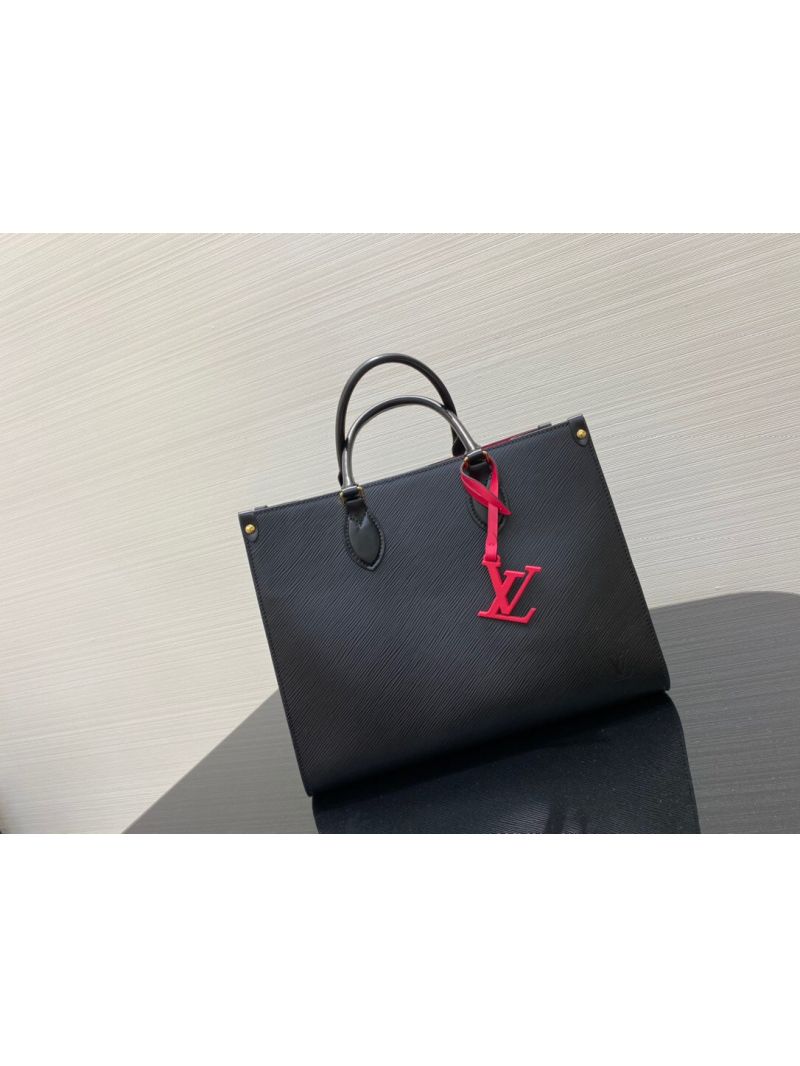 Louis Vuitton LV ONTHEGO MM in Epi Leather M56229 Black