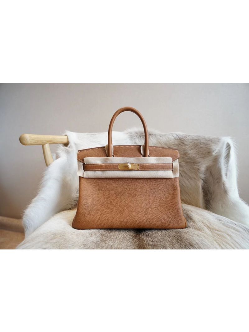 Hermes Birkin Fjord Leather 25 30 35 cm in Brown