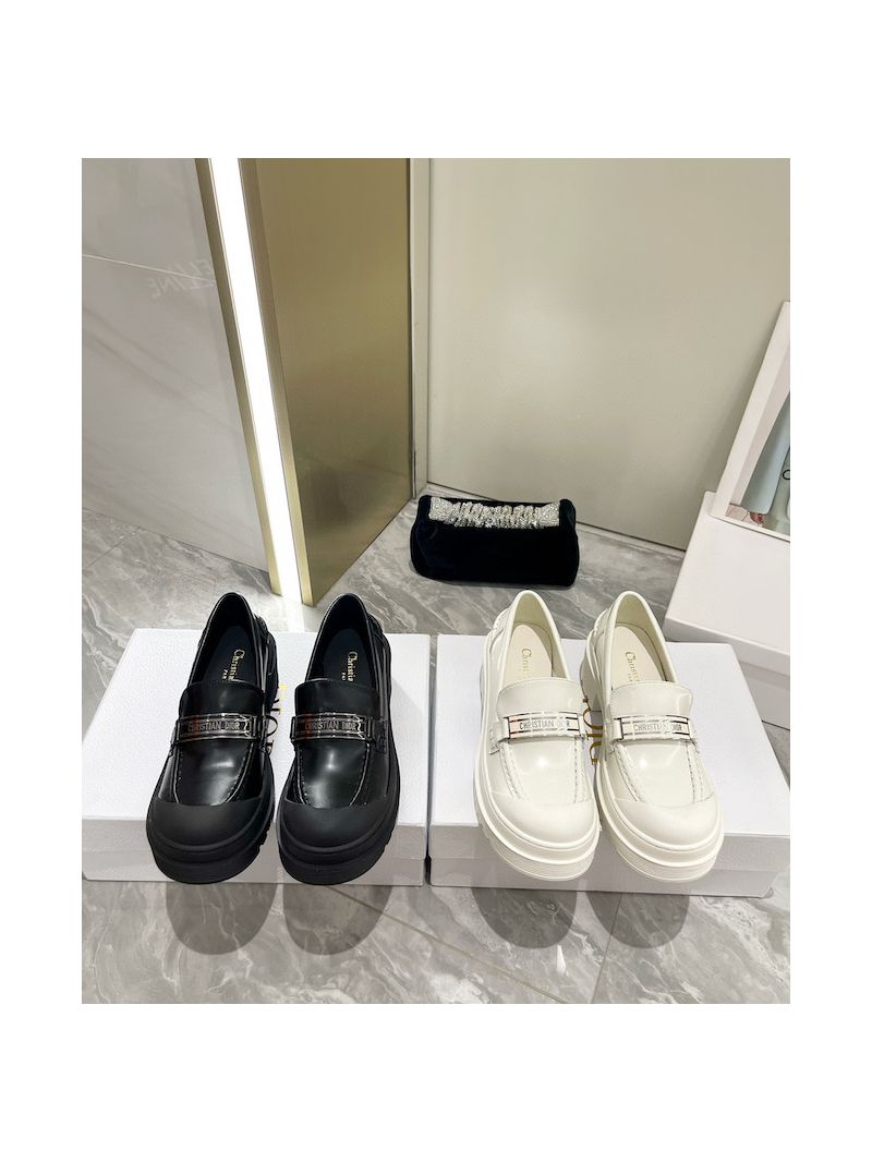 Dior Code Loafer Black Brushed Calfskin KDB749