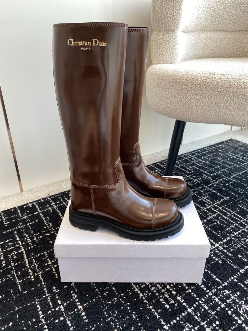 Dior Diorebel Boot Cognac Brushed Calfskin KDT024VEA