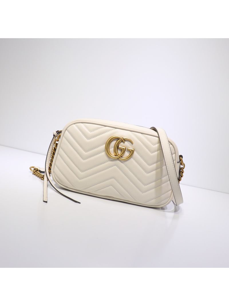 Gucci GG Marmont matelasse white bag 447632
