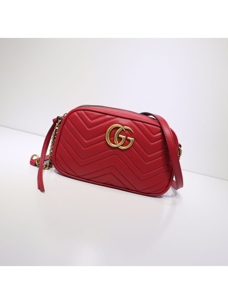 Gucci GG Marmont matelasse red bag 447632