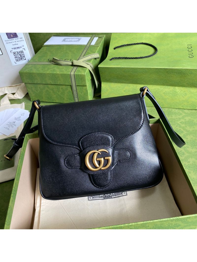 Gucci Small Messenger Bag With Double G 648934 Black