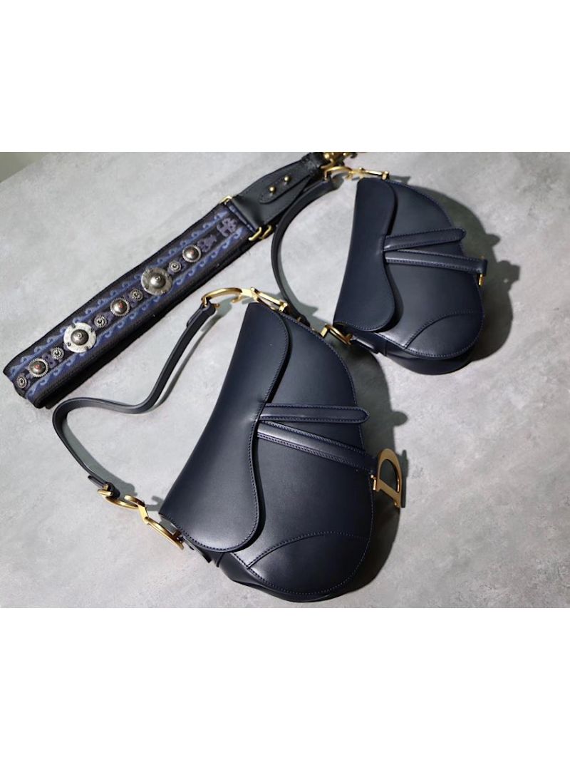 Dior Saddle Bag in Calfskin Blue