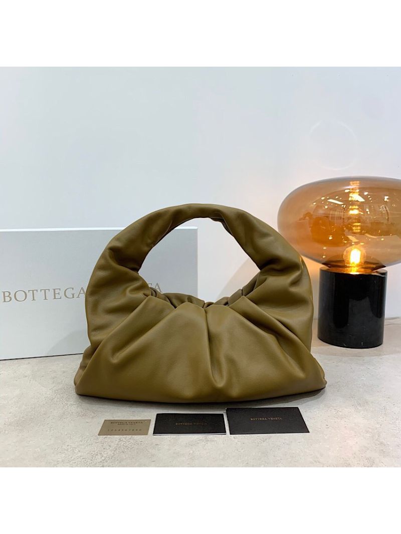 Bottega Veneta BV Small The Shoulder Pouch in Supple Calfskin 610524 Olive Green