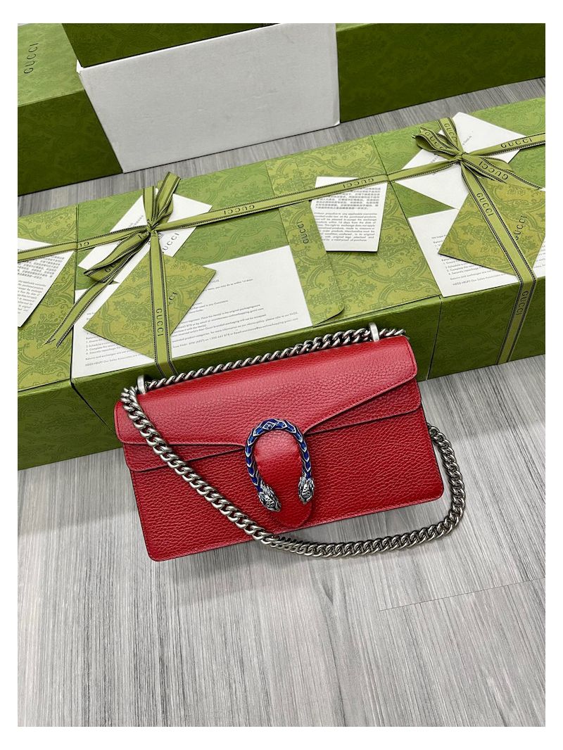 Gucci Dionysus Small Leather Shoulder Bag 499623 Red