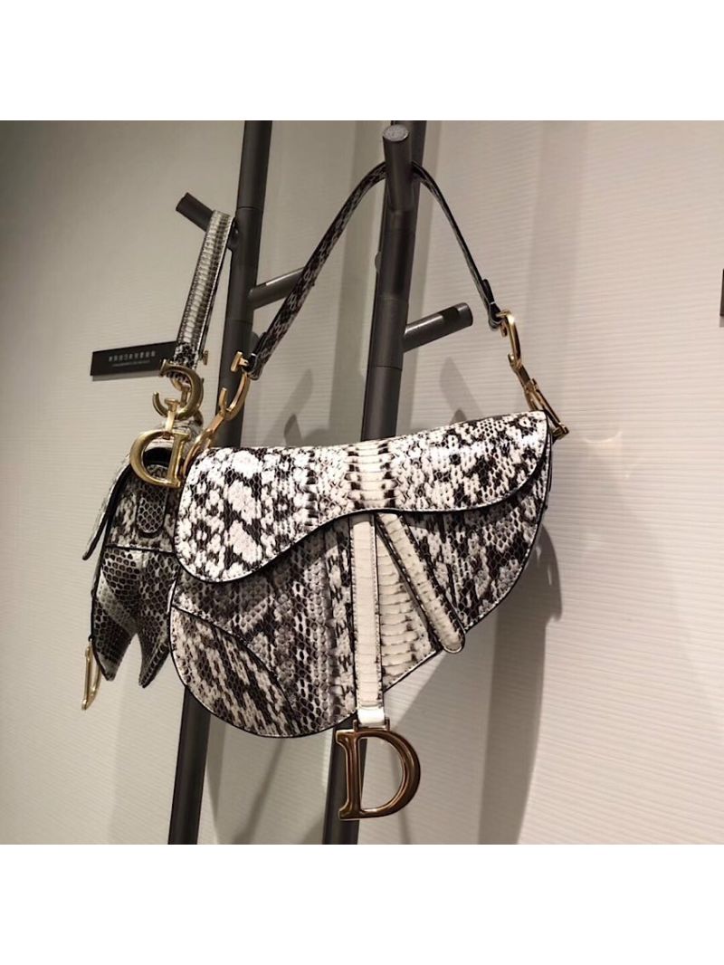 Dior Saddle Bag in Python Leather T3
