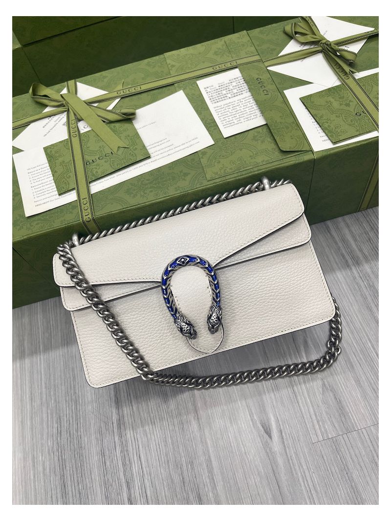 Gucci Dionysus Small Leather Shoulder Bag 499623 White
