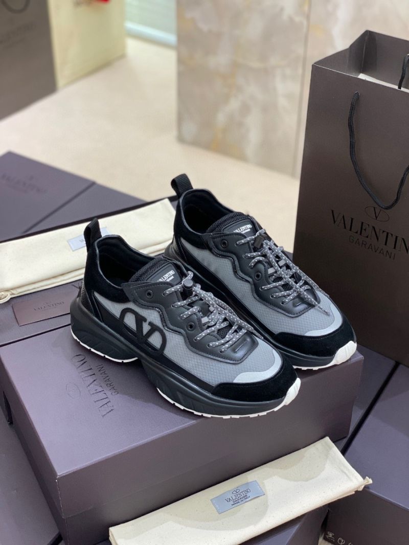 Valentino SheGoes Men Female Sneaker in Split Leather And Mesh Technical Fabric VW2S0AB1 C01