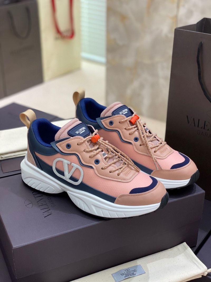 Valentino SheGoes Men Female Sneaker in Split Leather And Mesh Technical Fabric VW2S0AB1 C09