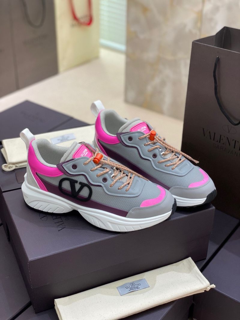 Valentino SheGoes Men Female Sneaker in Split Leather And Mesh Technical Fabric VW2S0AB1 C02