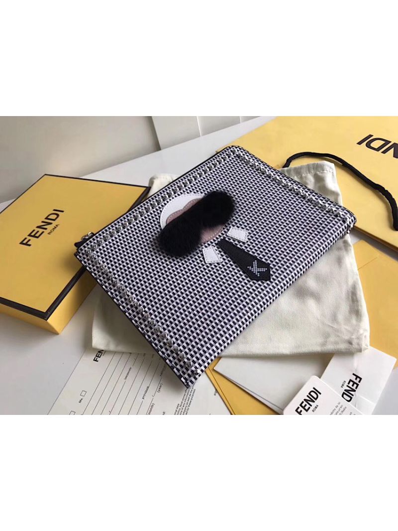 Fendi Karlito Pouch in elite leather