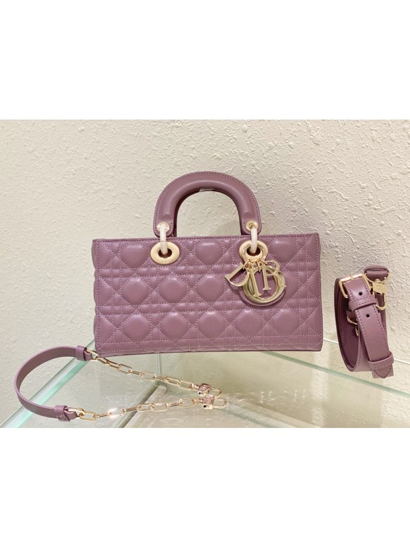 Dior Lady D-Joy Bag Peony Pink Cannage Lambskin M0540O