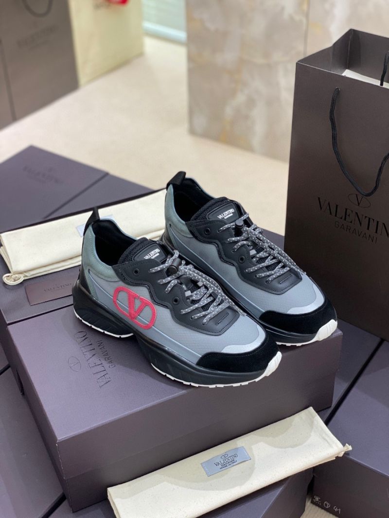 Valentino SheGoes Men Female Sneaker in Split Leather And Mesh Technical Fabric VW2S0AB1 C07