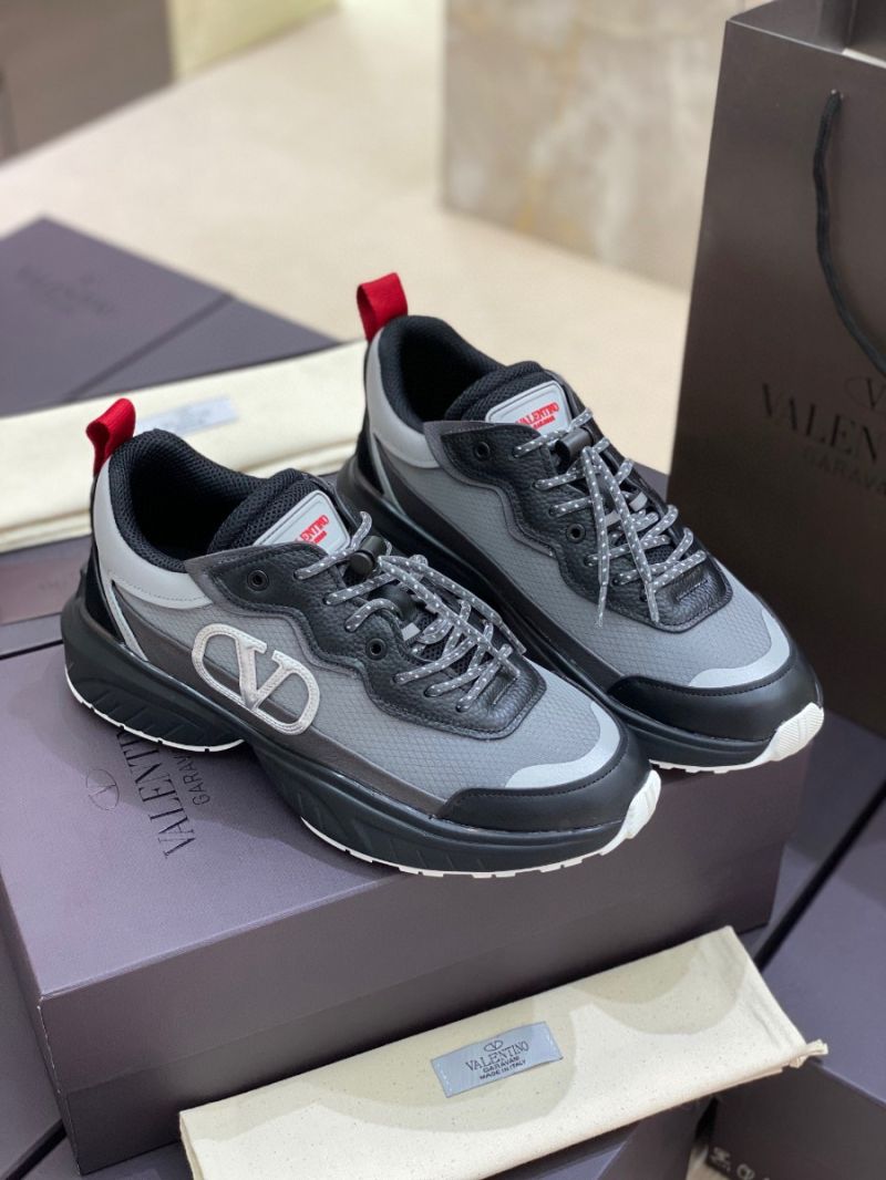 Valentino SheGoes Men Female Sneaker in Split Leather And Mesh Technical Fabric VW2S0AB1 C08