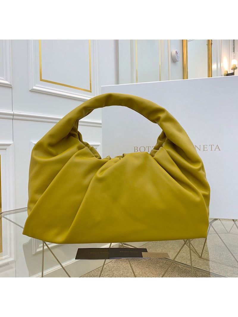 Bottega Veneta BV Large The Shoulder Pouch in Supple Calfskin 607984 Yellowish Brown
