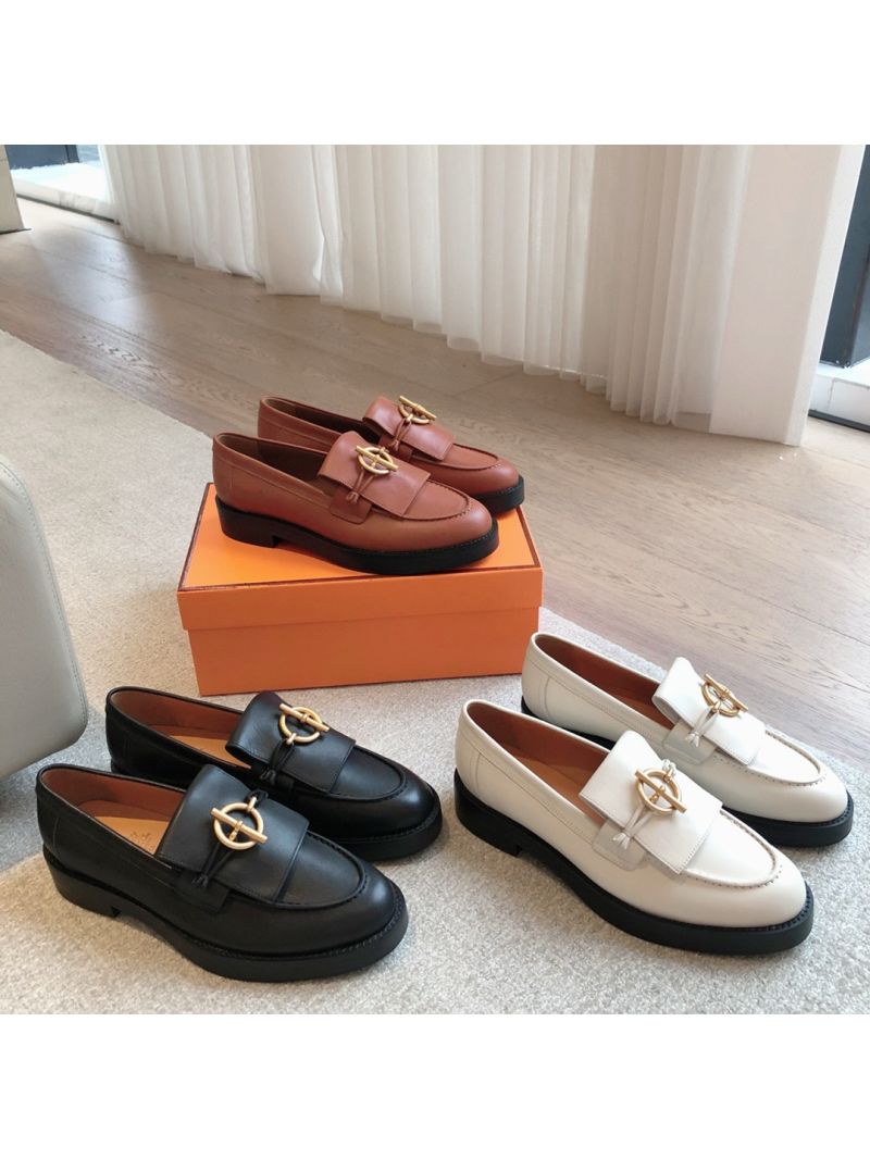 Hermes Impact Loafer in Calfskin with Glenan buckle H241143Z Black