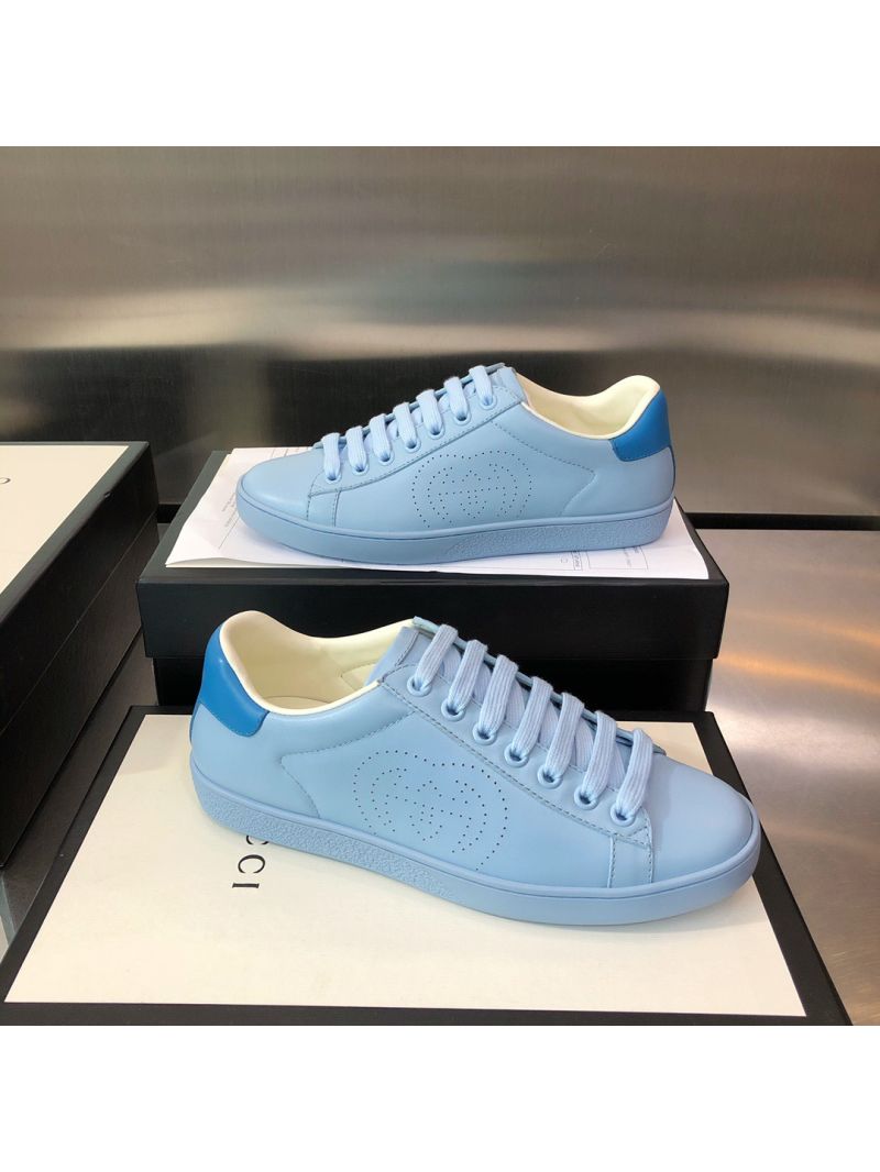 Gucci Men Women's Ace Sneaker with Interlocking G 598527 Blue