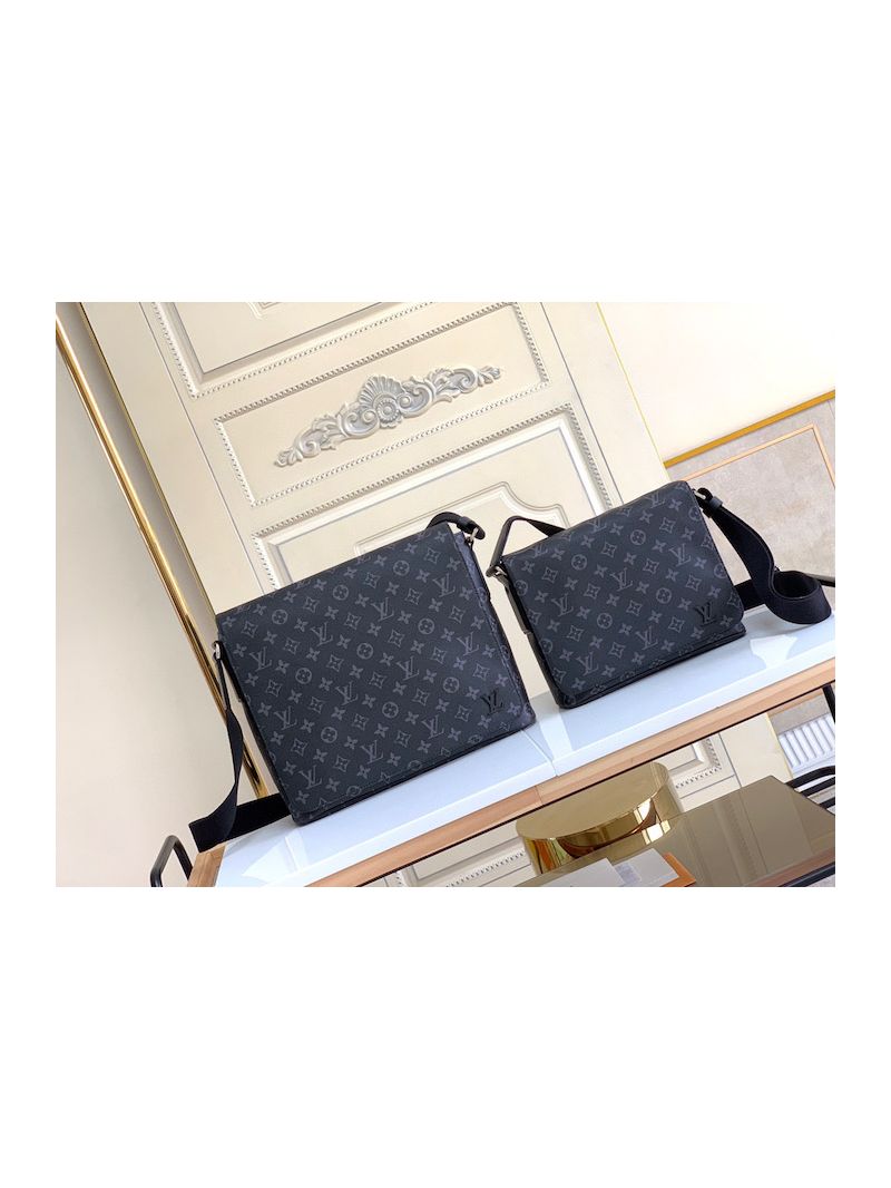 Louis Vuitton LV District PM/ MM M45272 M45271 Monogram Eclipse