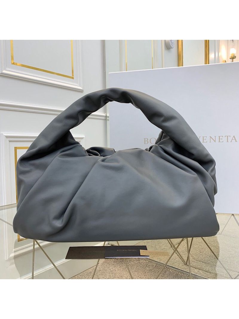 Bottega Veneta BV Large The Shoulder Pouch in Supple Calfskin 607984 Grey