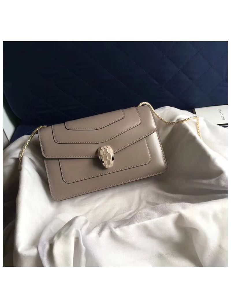 Bvlgari Serpenti Forever Flap Cover Bag Grey 286516